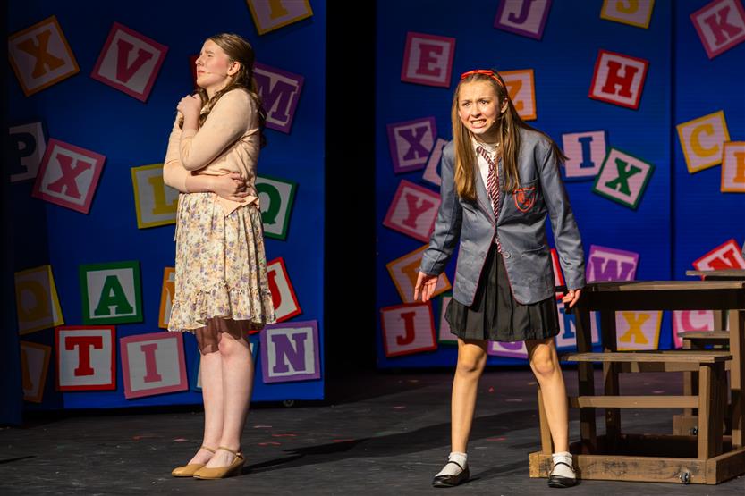 Students onstage